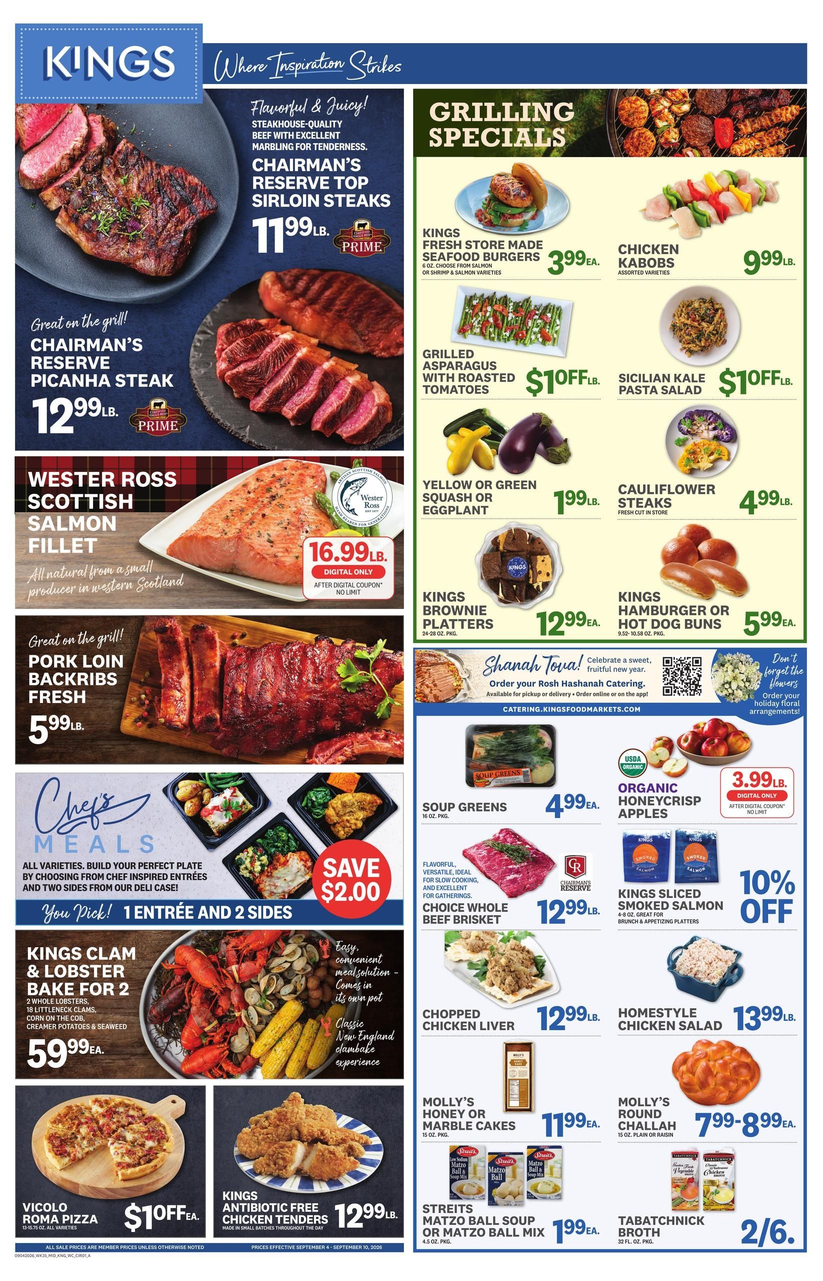 Kings Food Markets Weekly Ad September 4 - 10, 2026