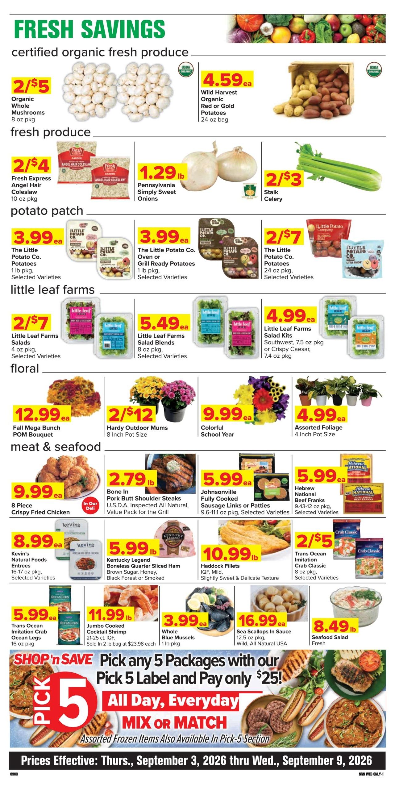 Shop 'n Save (Coalport Area, PA) Weekly Ad September 3 - 9, 2026
