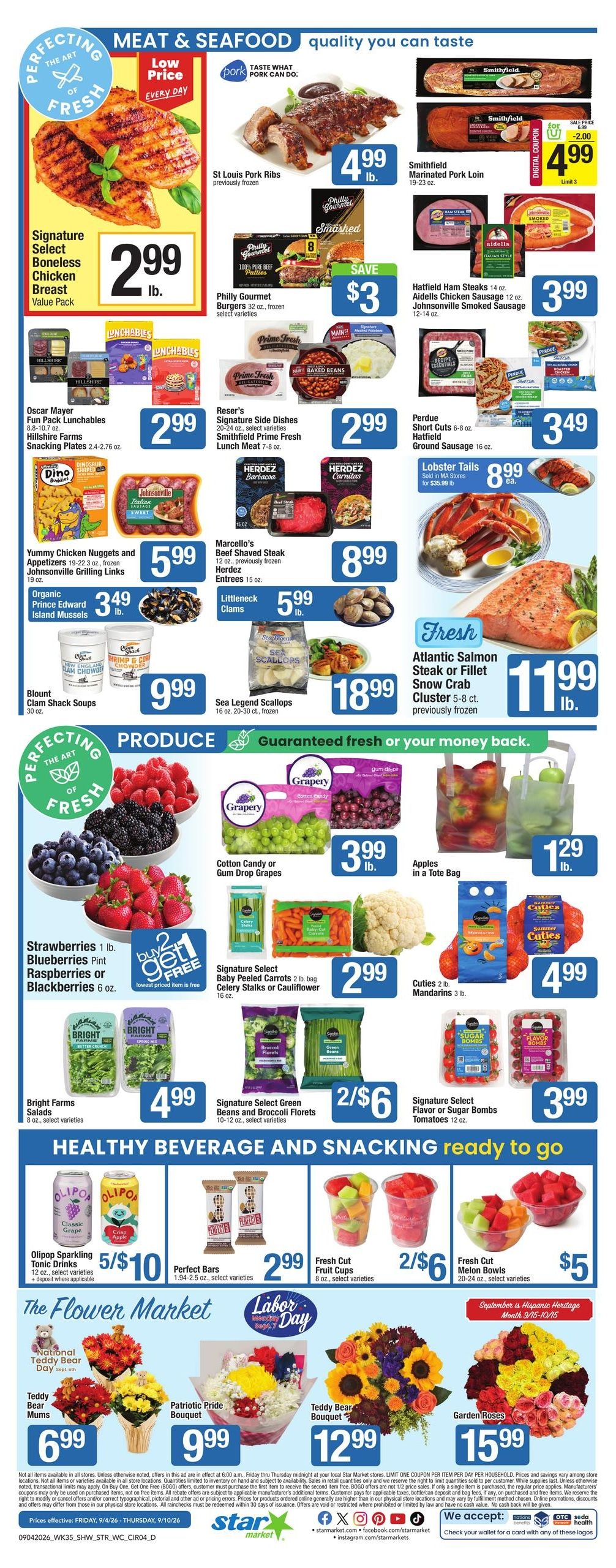 Star Market (Allston-Brookline Area, MA) Weekly Ad September 4 - 10, 2026