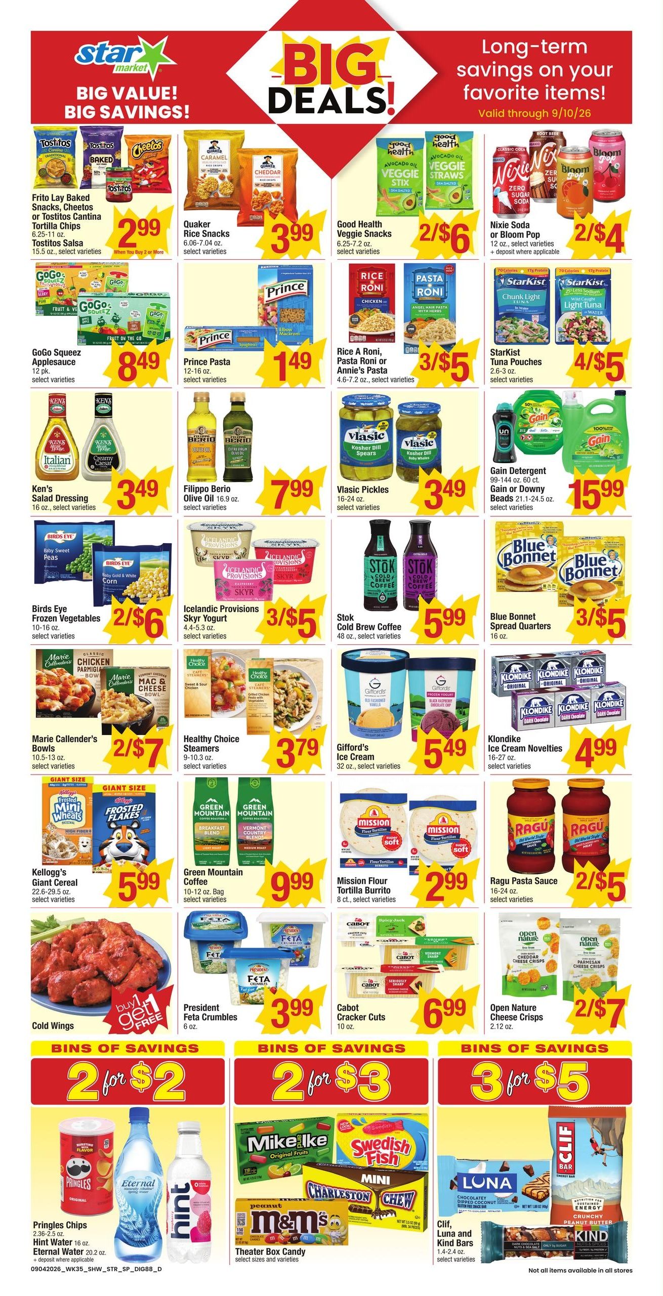 Star Market (Allston-Brookline Area, MA) Weekly Ad September 4 - 10, 2026