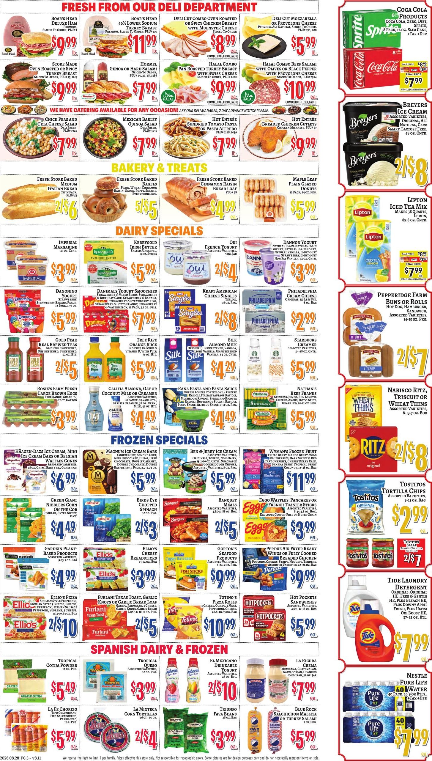 Trade Fair Supermarket (Brooklyn Area, NY) Weekly Ad August 28 - September 3, 2026