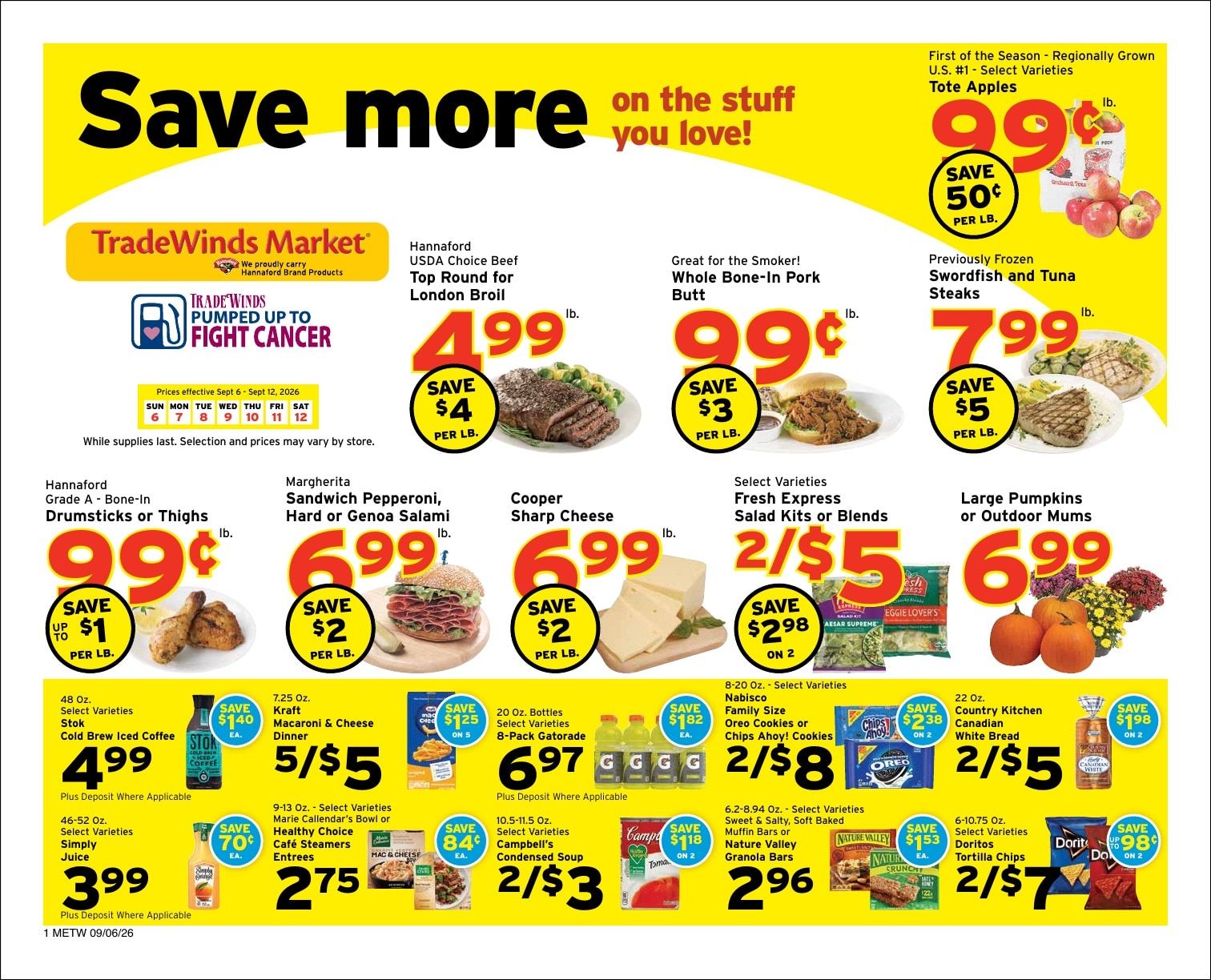 Tradewinds Markets Weekly Ad September 6 - 12, 2026