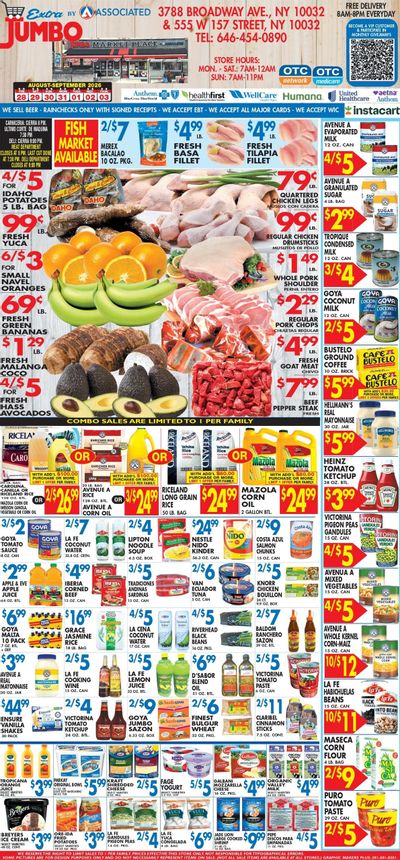Associated Supermarkets (Palisades Park Area, NJ) Weekly Ad August 28 - September 3, 2026