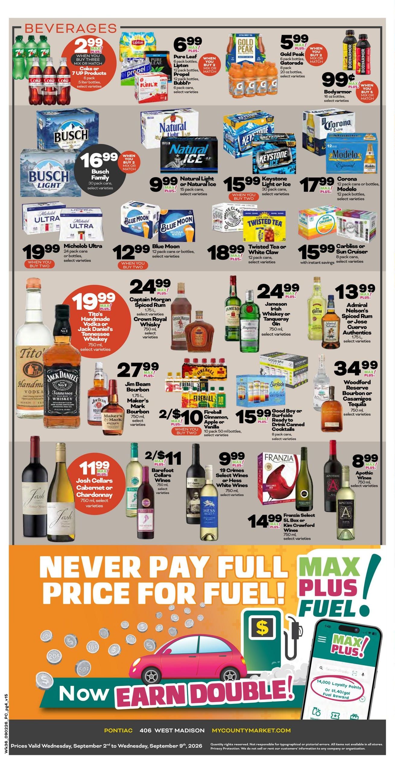 County Market Indexed (Fairbury Area, IL) Weekly Ad September 2 - 9, 2026