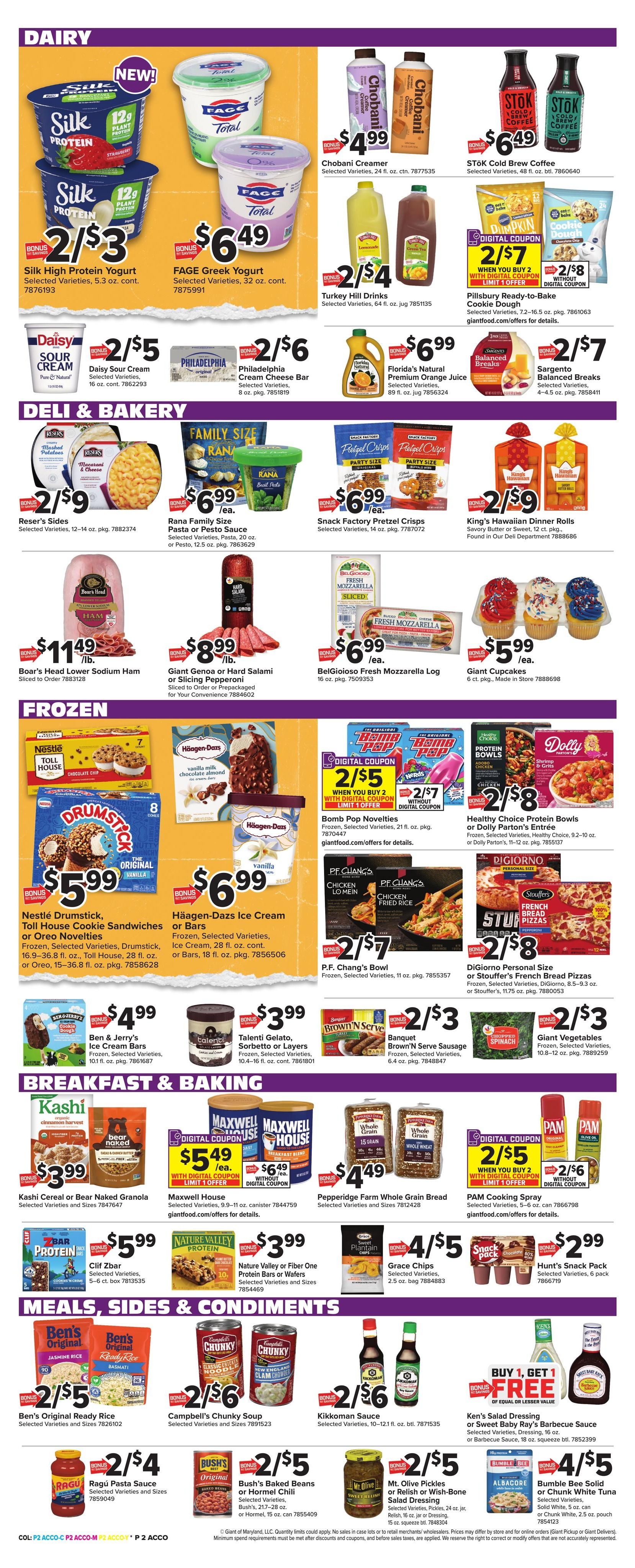 Giant Food (Annapolis Area, MD) Weekly Ad September 4 - 10, 2026