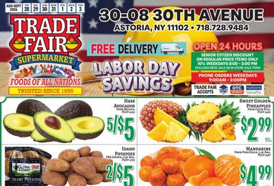 Trade Fair Supermarket (Palisades Park Area, NJ) Weekly Ad August 28 - September 3, 2026