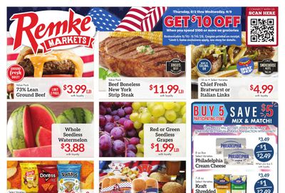 Remke Markets (Brookville Area, IN) Weekly Ad September 3 - 9, 2026