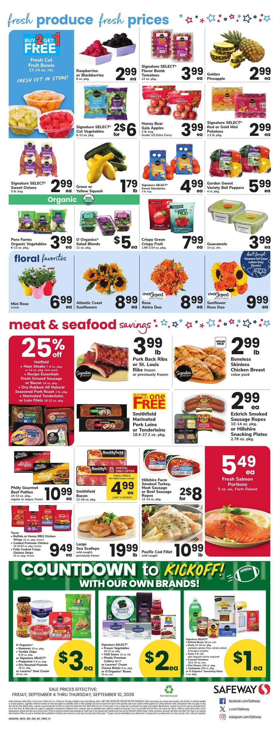 Safeway (Annapolis Area, MD) Weekly Ad September 4 - 10, 2026