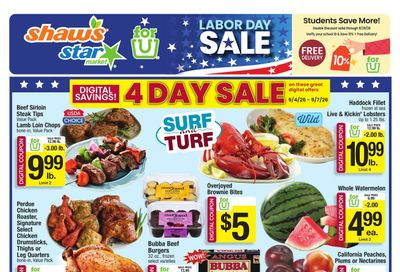 Shaw's (Eastham Area, MA) Weekly Ad September 4 - 10, 2026