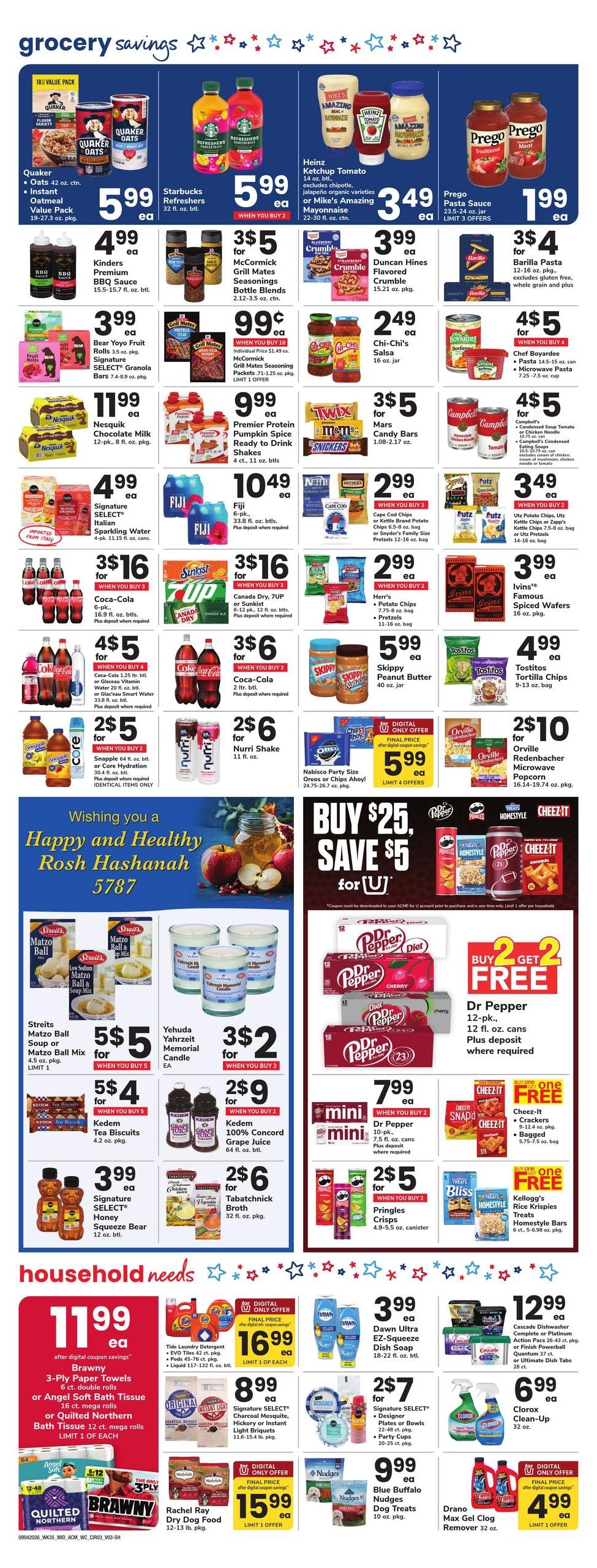 Acme Markets (Bethany Beach Area, DE) Weekly Ad September 4 - 10, 2026