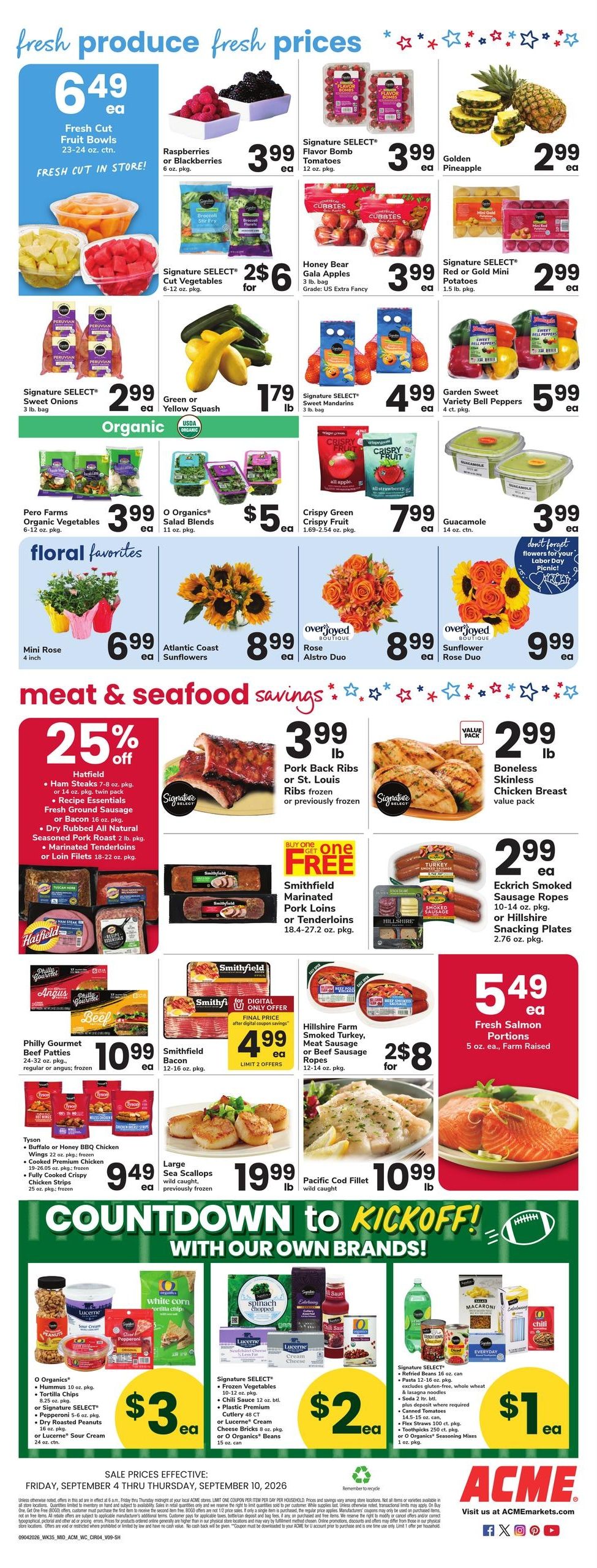 Acme Markets (Margate City Area, NJ) Weekly Ad September 4 - 10, 2026