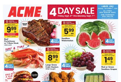 Acme Markets (Toms River Area, NJ) Weekly Ad September 4 - 10, 2026