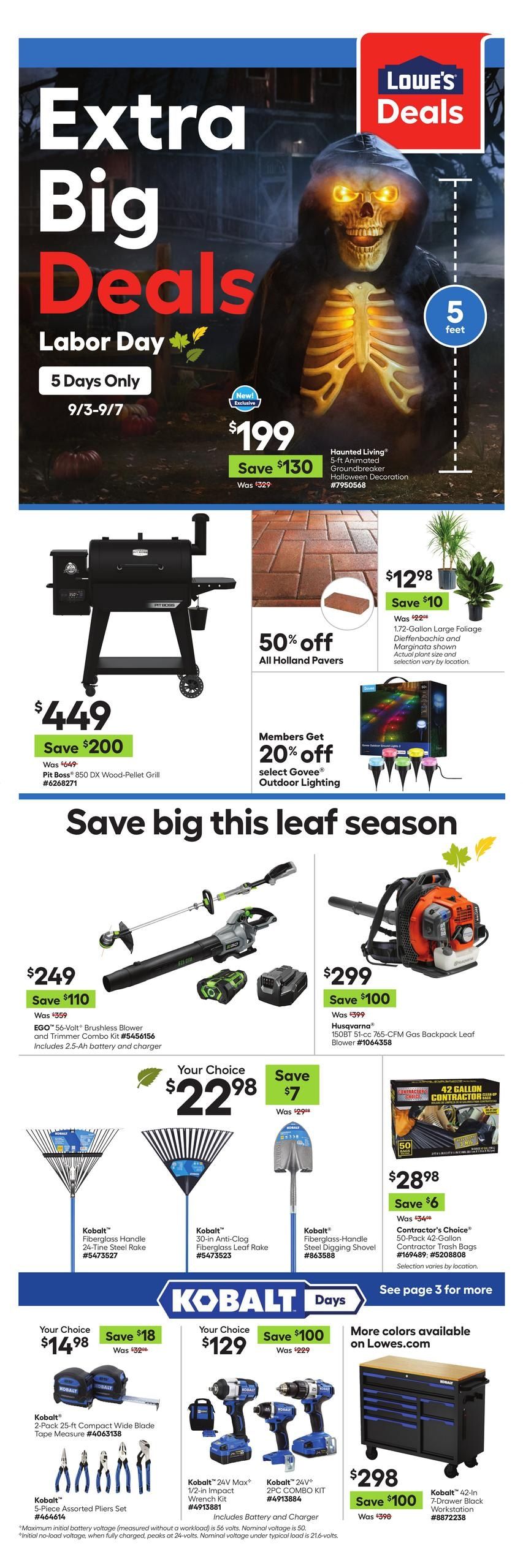 Lowe's (Beaumont Area, TX) Weekly Ad August 27 - September 9, 2026
