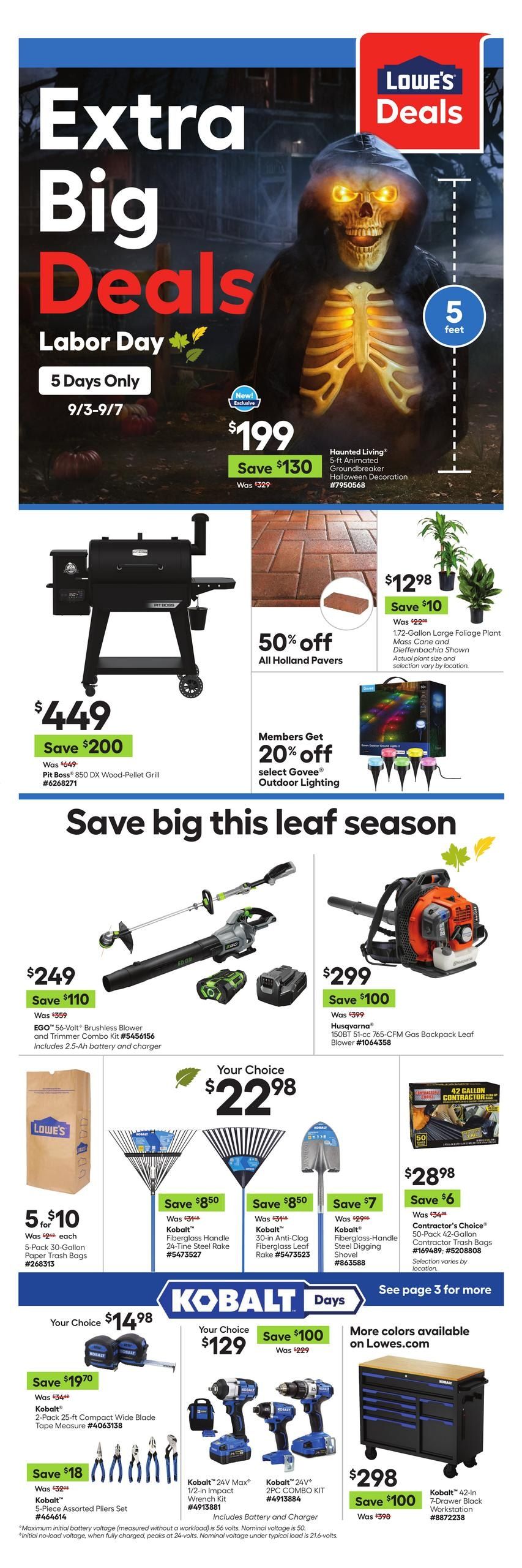 Lowe's (Bend Area, OR) Weekly Ad August 27 - September 9, 2026