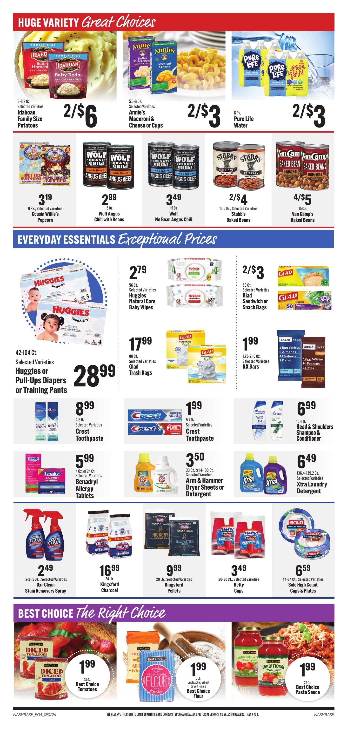 Hilltop Supermarket Weekly Ad September 7 - 13, 2026