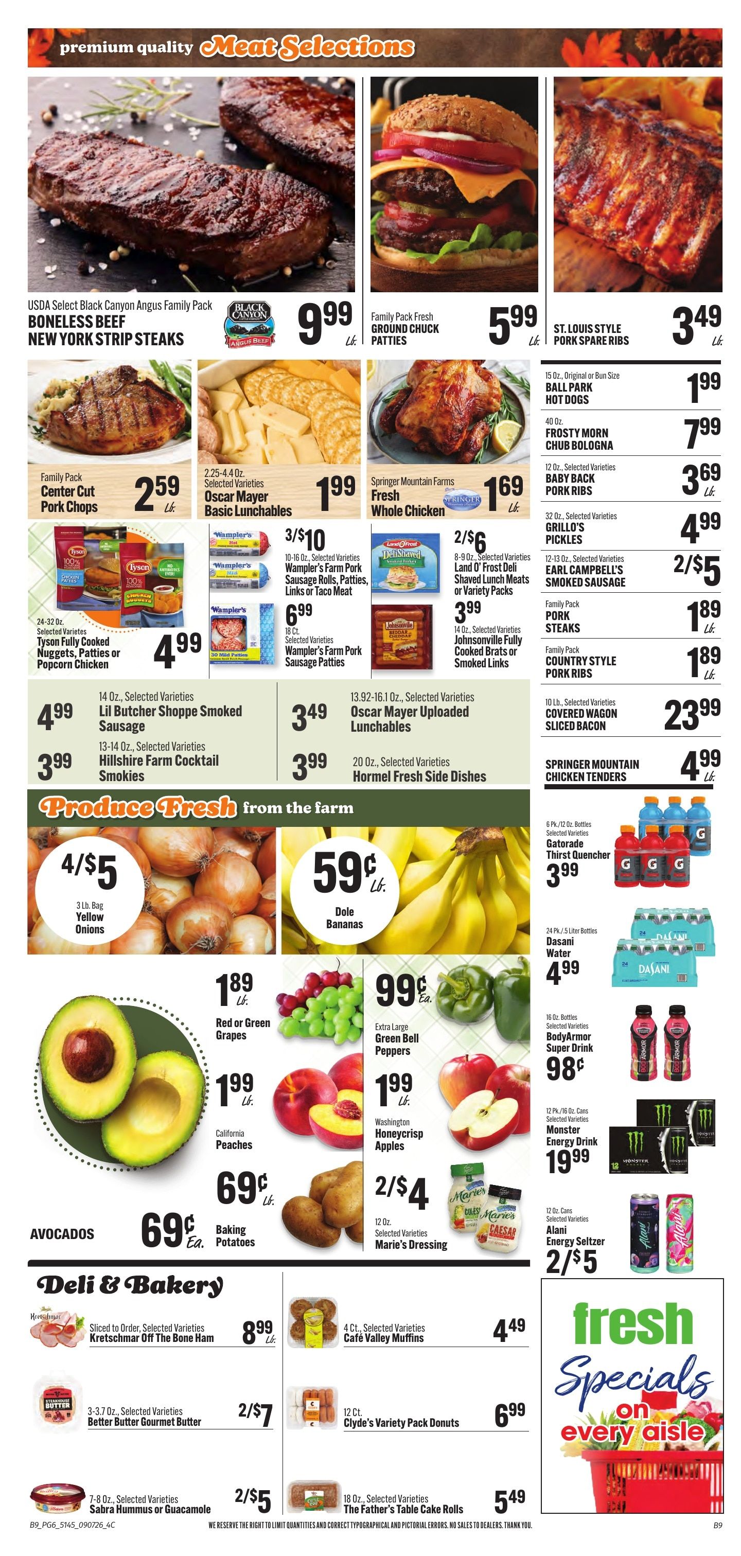 Hilltop Supermarket Weekly Ad September 7 - 13, 2026