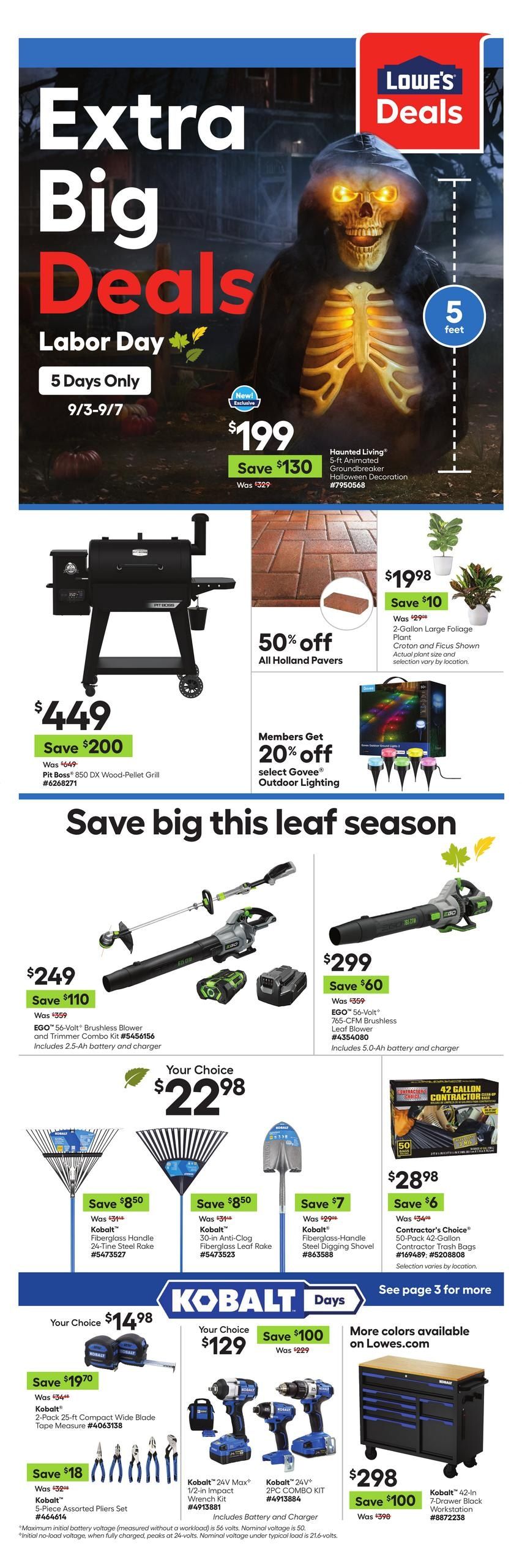 Lowe's (Brawley Area, CA) Weekly Ad August 27 - September 9, 2026