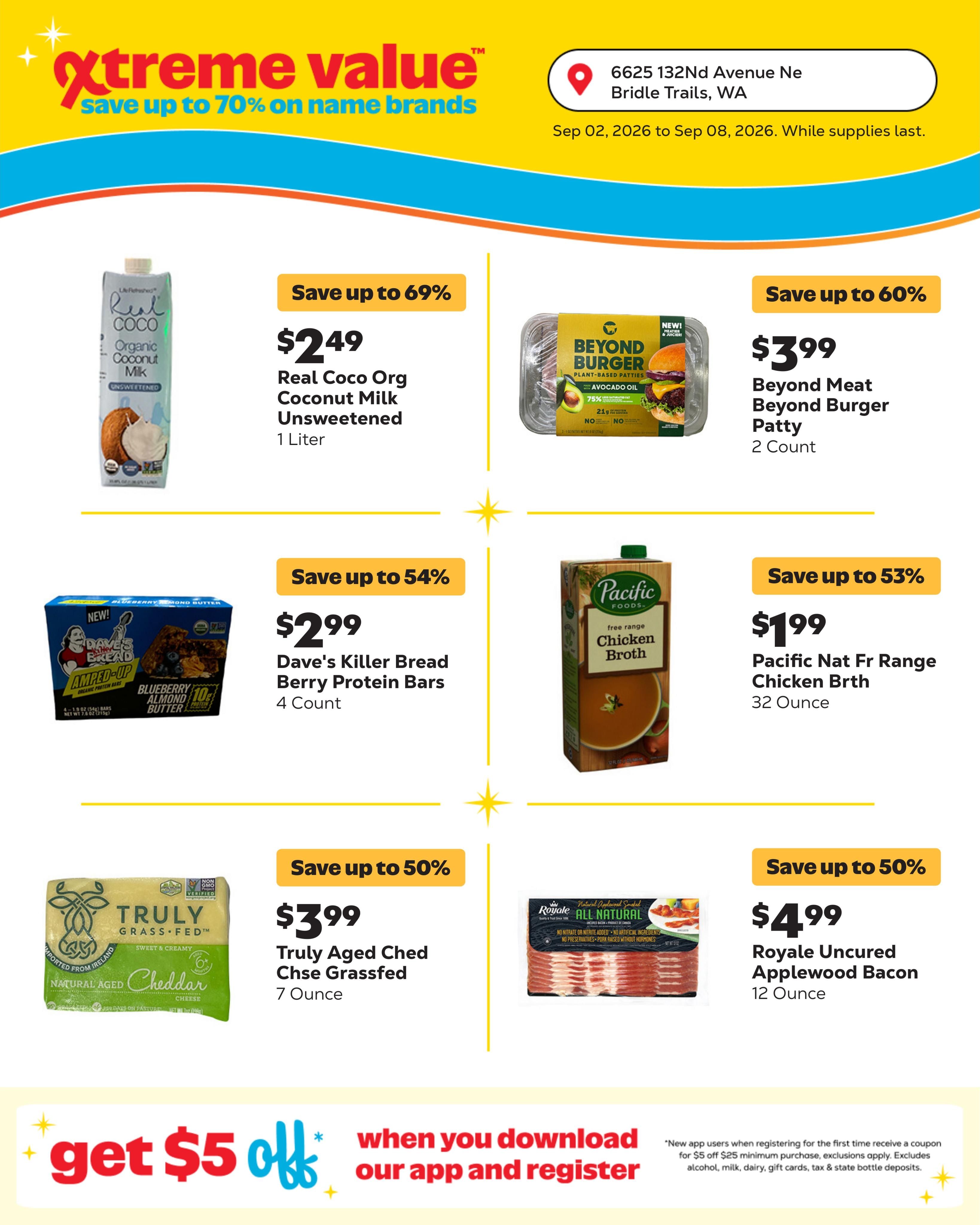 Grocery Outlet (Kirkland-Redmond Area, WA) Weekly Ad September 2 - 8, 2026