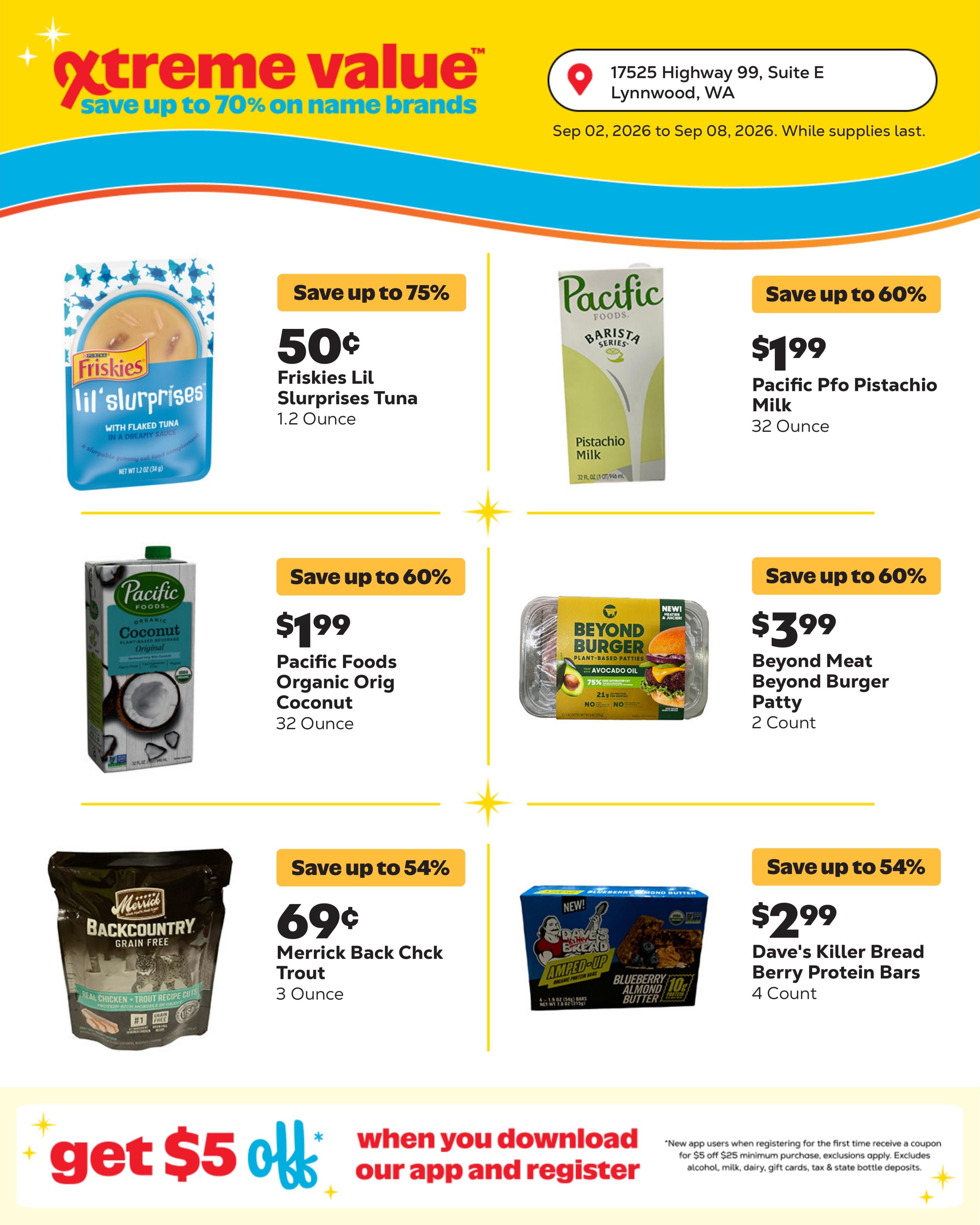 Grocery Outlet (Mill Creek Area, WA) Weekly Ad September 2 - 8, 2026