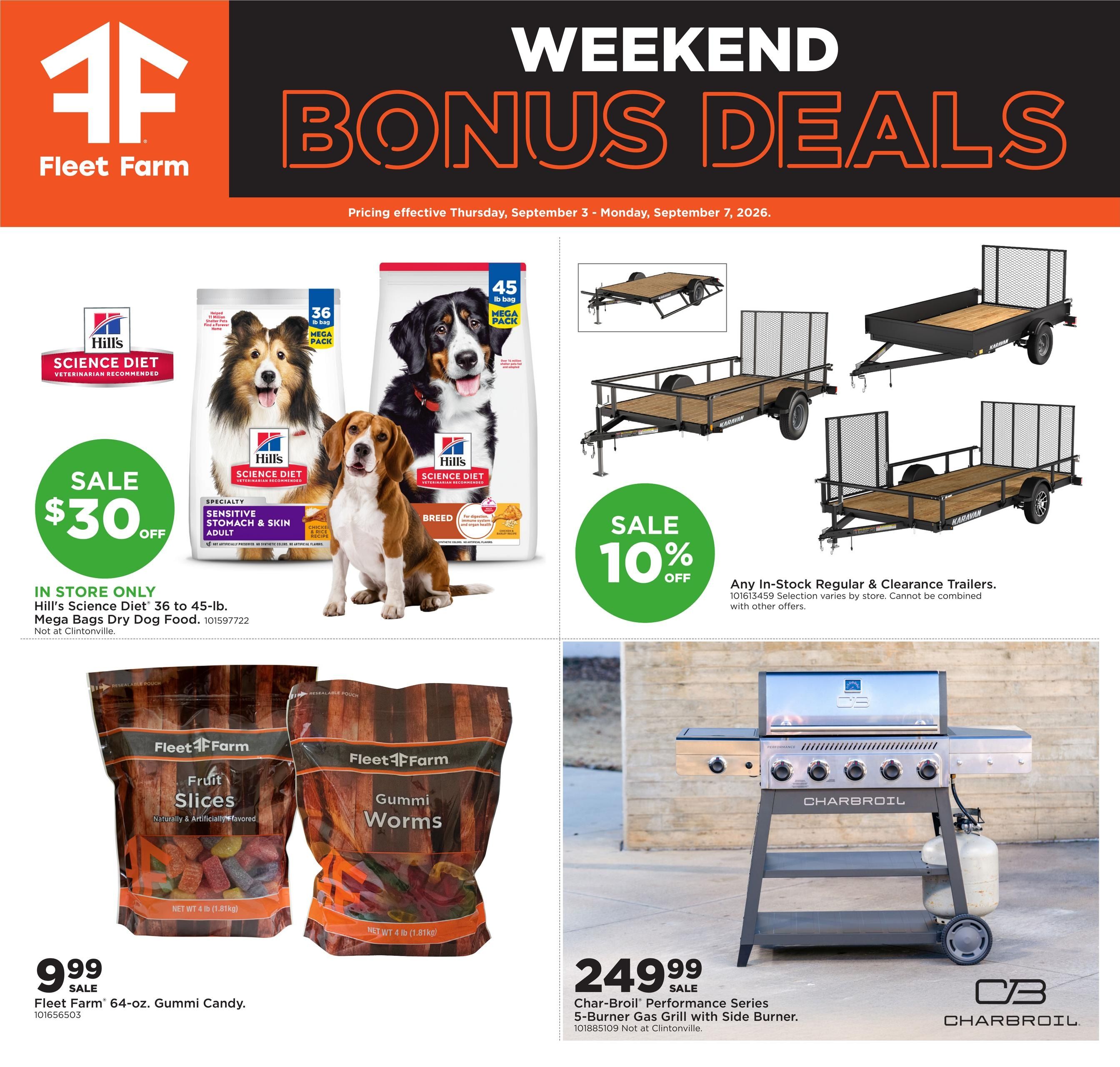 Fleet Farm Weekly Ad September 3 - 7, 2026