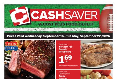 Cash Saver Beaumont Weekly Ad September 16 - 22, 2026