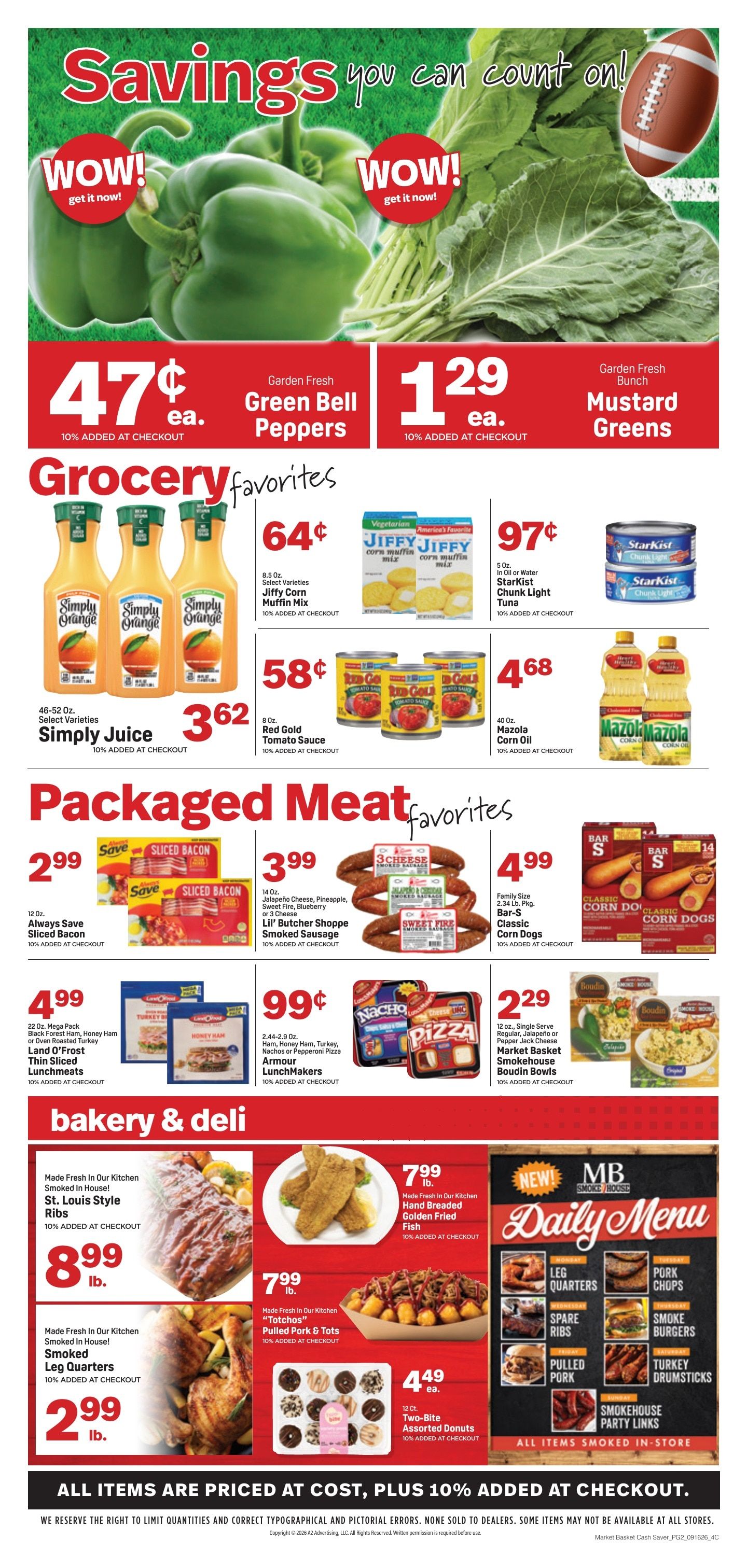 Cash Saver Beaumont Weekly Ad September 16 - 22, 2026
