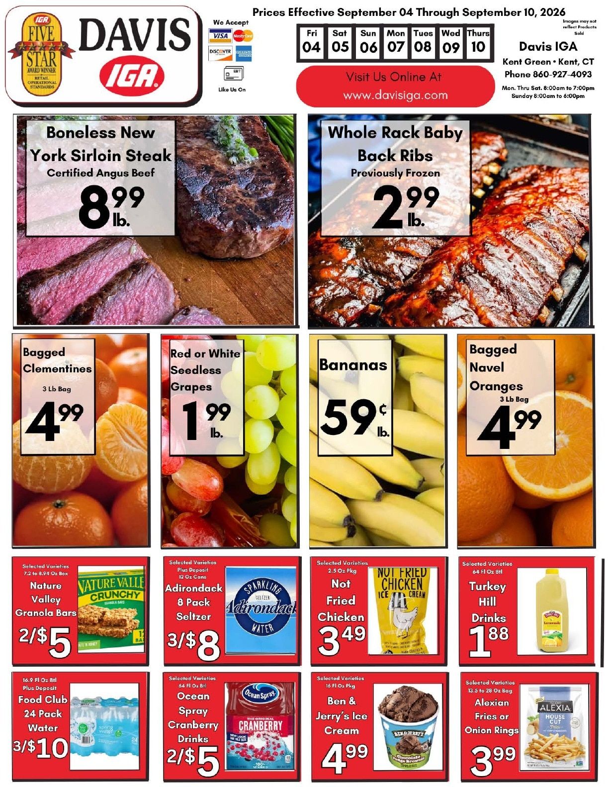 Davis IGA Weekly Ad September 4 - 10, 2026