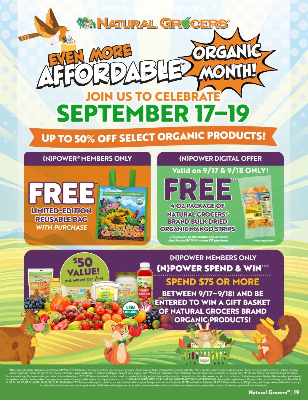 Natural Grocers Health Hotline Magazine Weekly Ad September 4 - 26, 2026