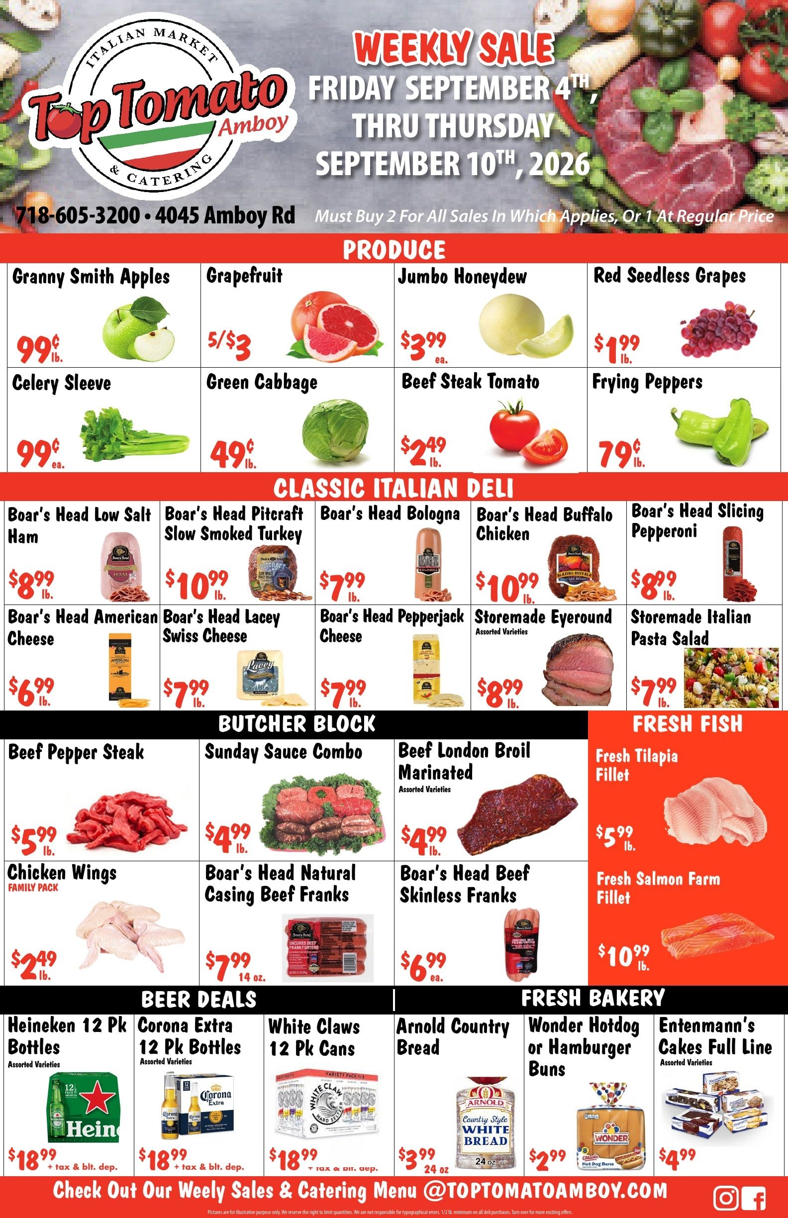 Top Tomato Amboy Weekly Ad September 4 - 10, 2026