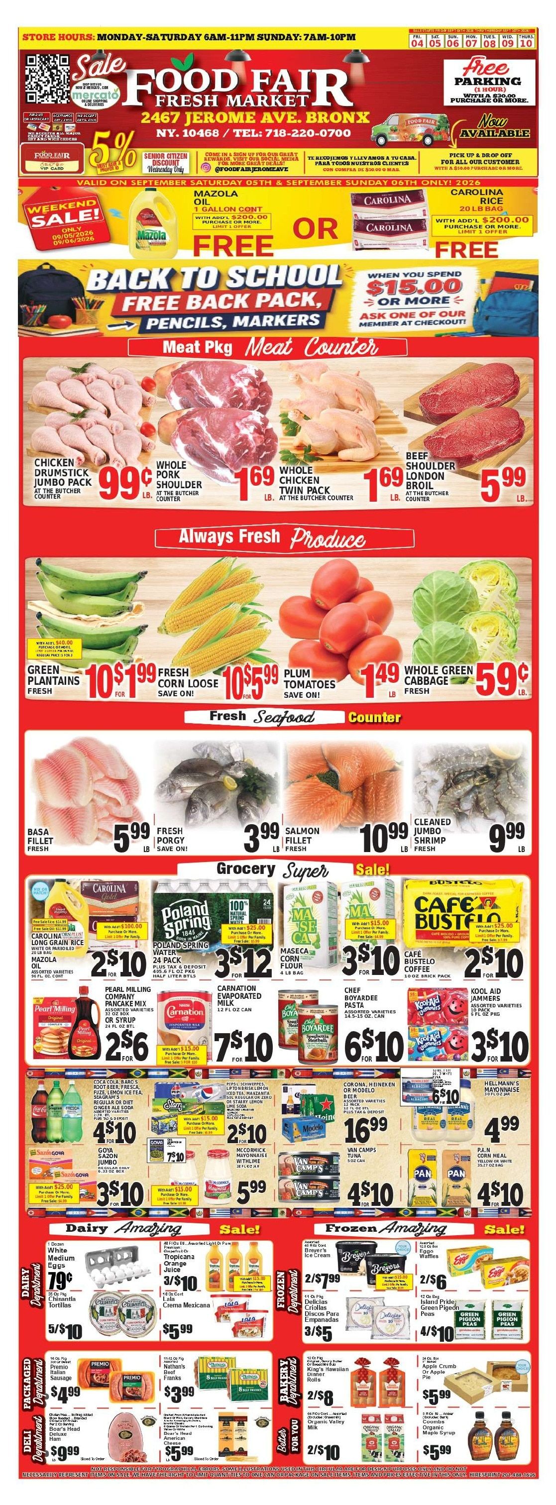Food Fair Fresh Market Weekly Ad September 4 - 10, 2026