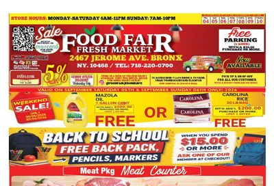 Food Fair Fresh Market Weekly Ad September 4 - 10, 2026