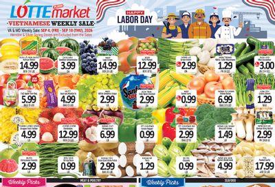 Lotte Plaza Market (Virginia) Vietnamese Weekly Ad September 4 - 10, 2026
