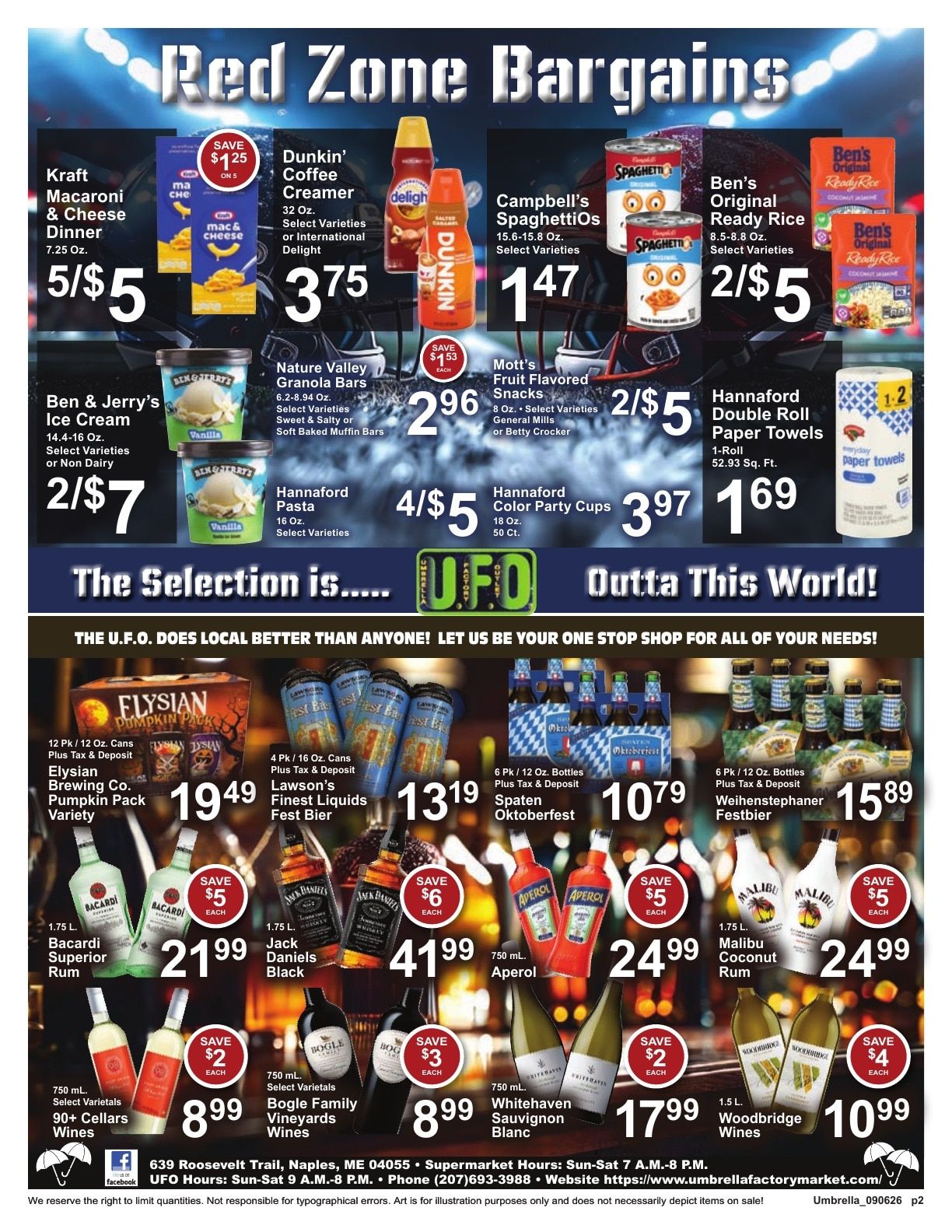 Umbrella Factory Supermarket Weekly Ad September 6 - 12, 2026