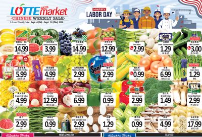 Lotte Plaza Market (Edison, NJ) Chinese Weekly Ad September 4 - 10, 2026
