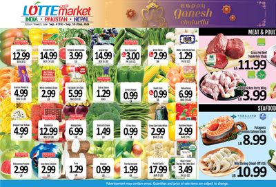 Lotte Plaza Market (Edison, NJ) Indian Weekly Ad September 4 - 10, 2026