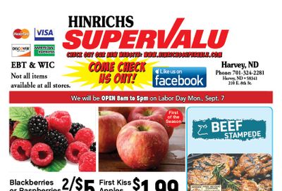 Hinrichs SuperValu Weekly Ad September 7 - 13, 2026