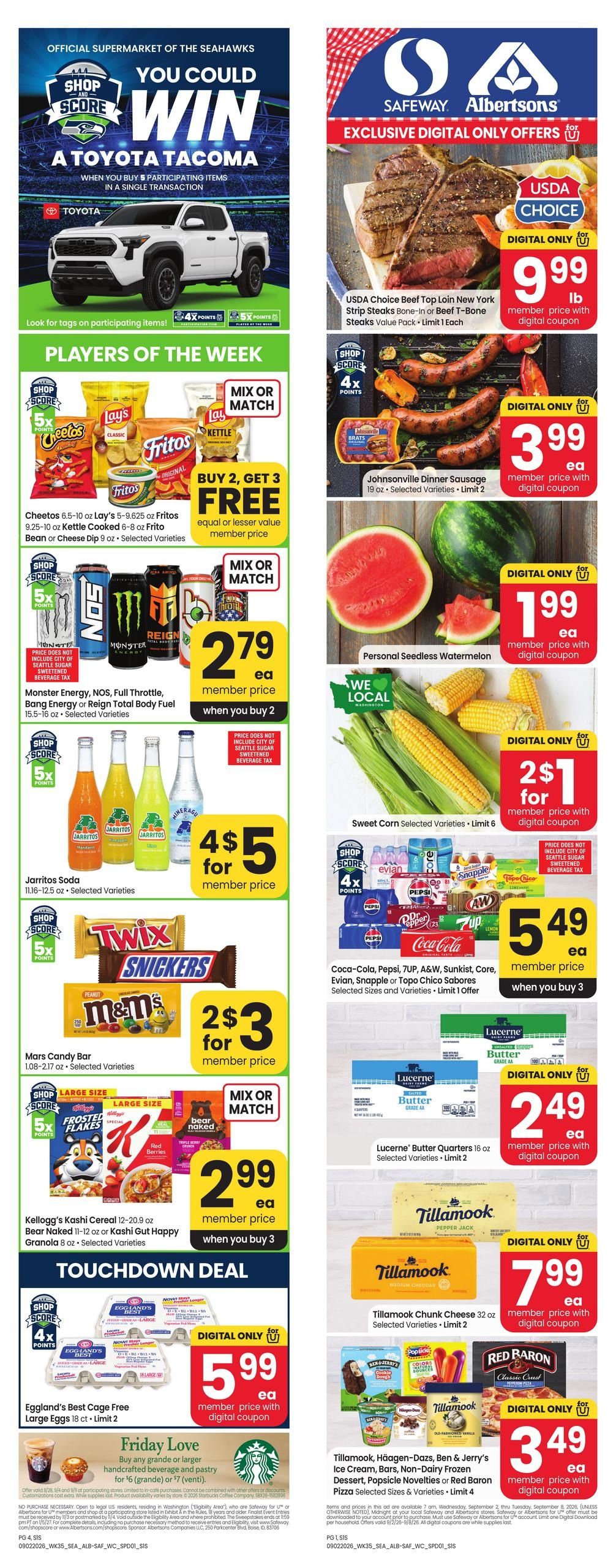 Safeway (Mercer Island Area, WA) Weekly Ad September 2 - 8, 2026