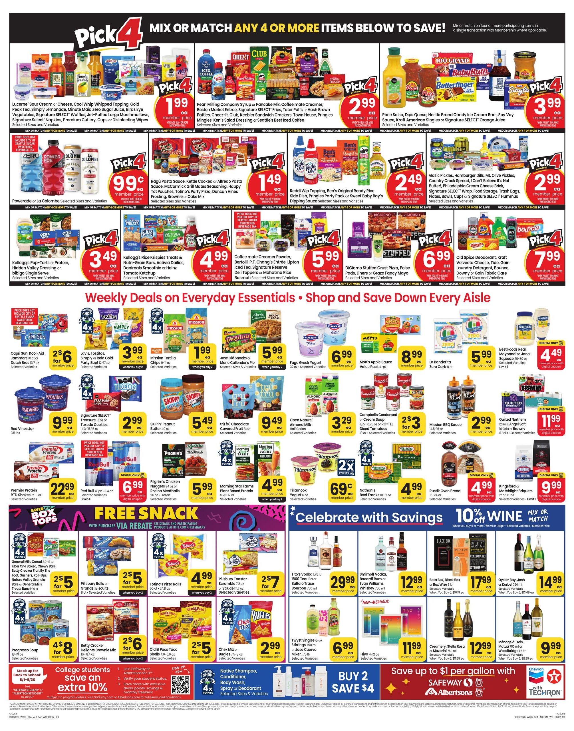 Safeway (Mercer Island Area, WA) Weekly Ad September 2 - 8, 2026