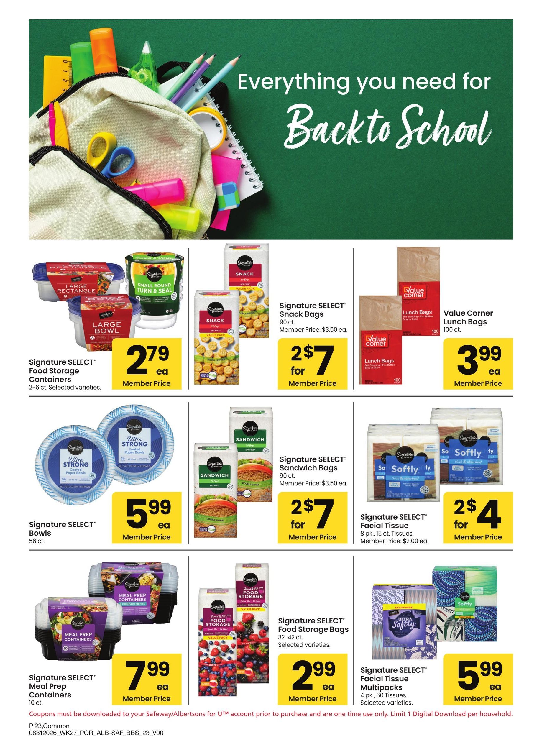 Safeway Big Book of Savings Weekly Ad August 31 - October 4, 2026