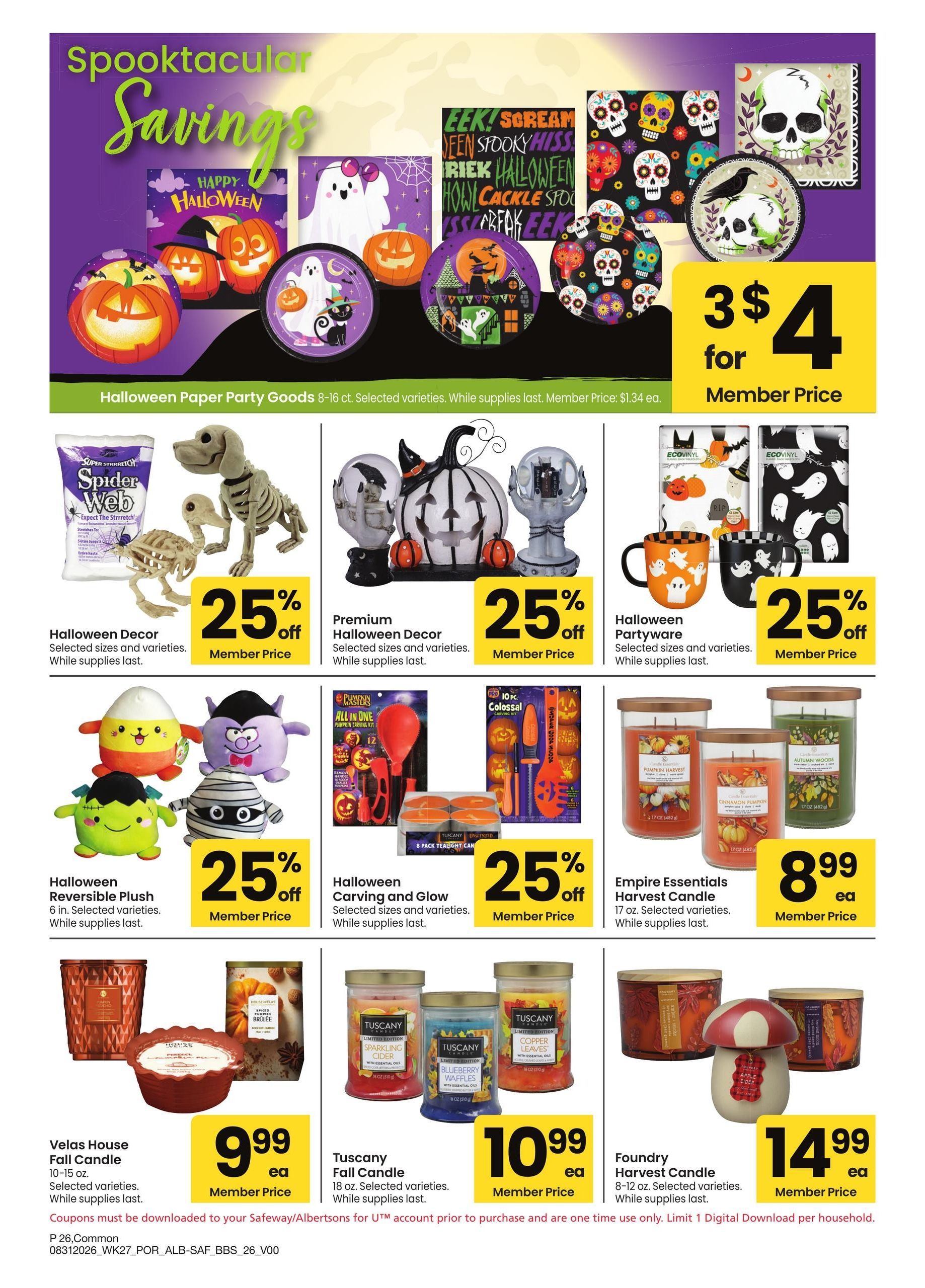 Safeway Big Book of Savings Weekly Ad August 31 - October 4, 2026
