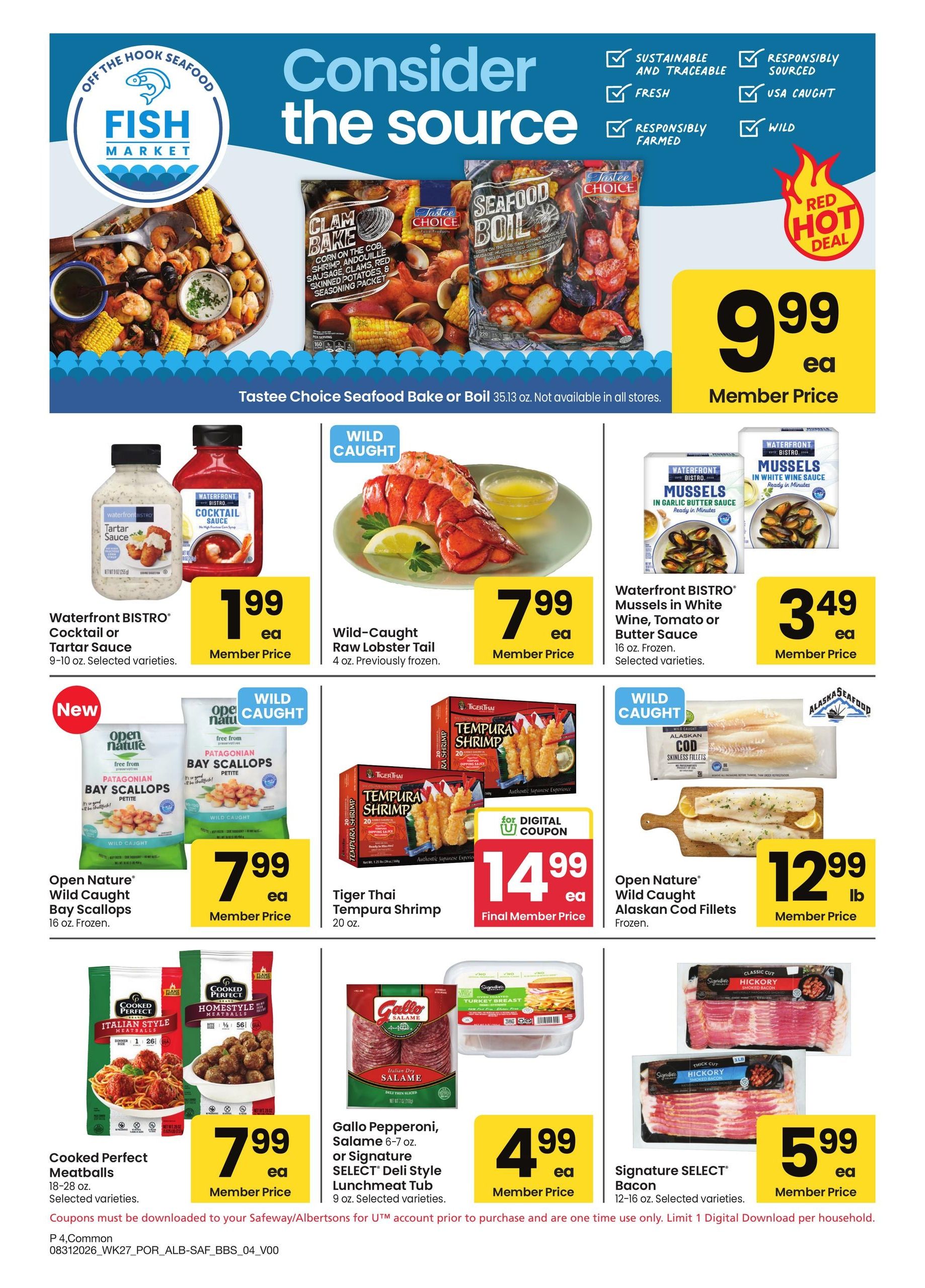 Safeway Big Book of Savings Weekly Ad August 31 - October 4, 2026