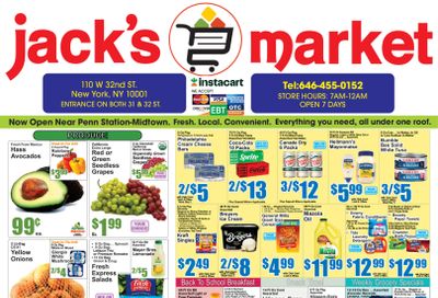 Jack's Market NYC Weekly Ad September 4 - 10, 2026