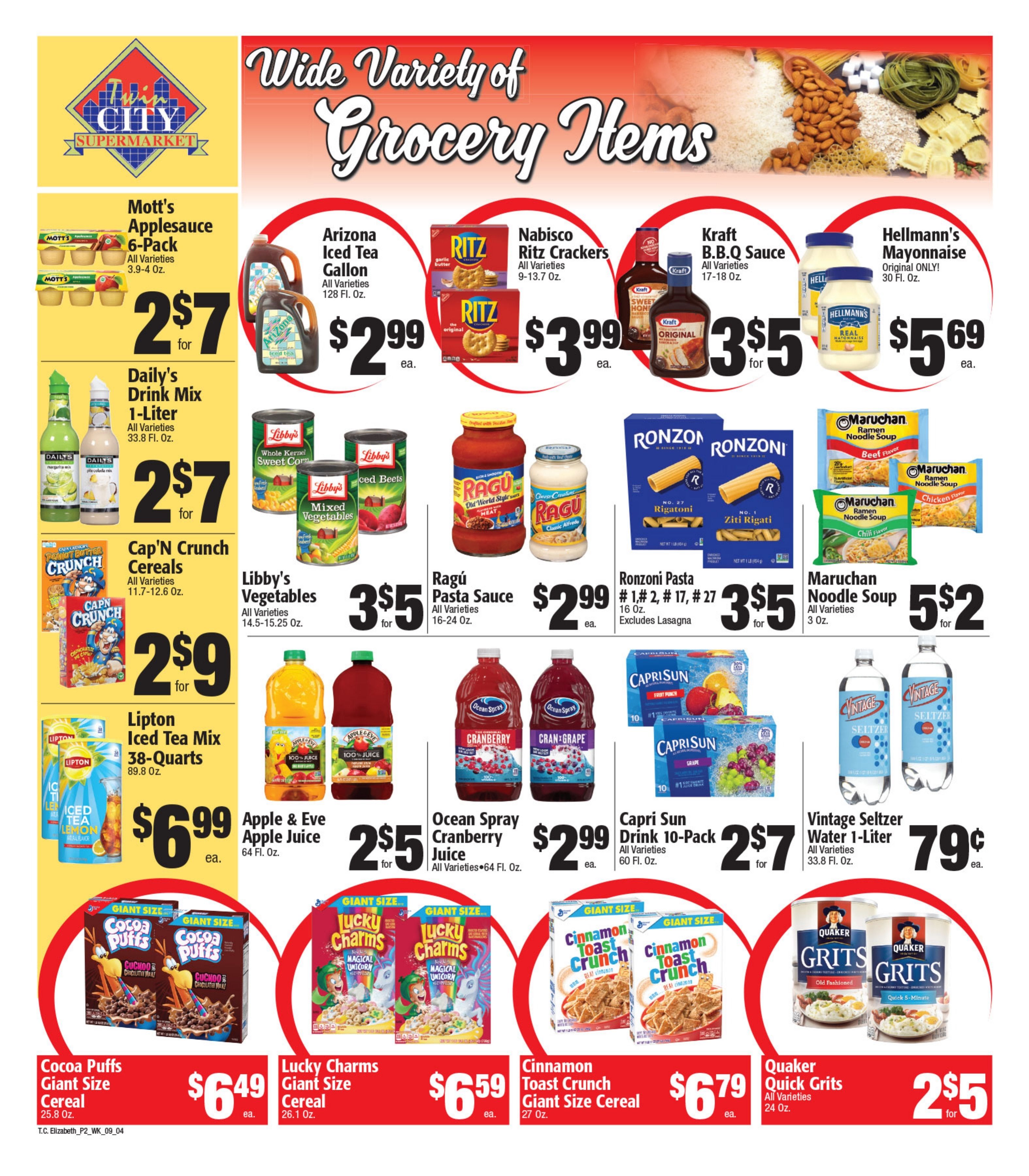 Twin City Supermarket (1016 Sherman Avenue, Elizabeth, NJ) Weekly Ad September 5 - 11, 2026