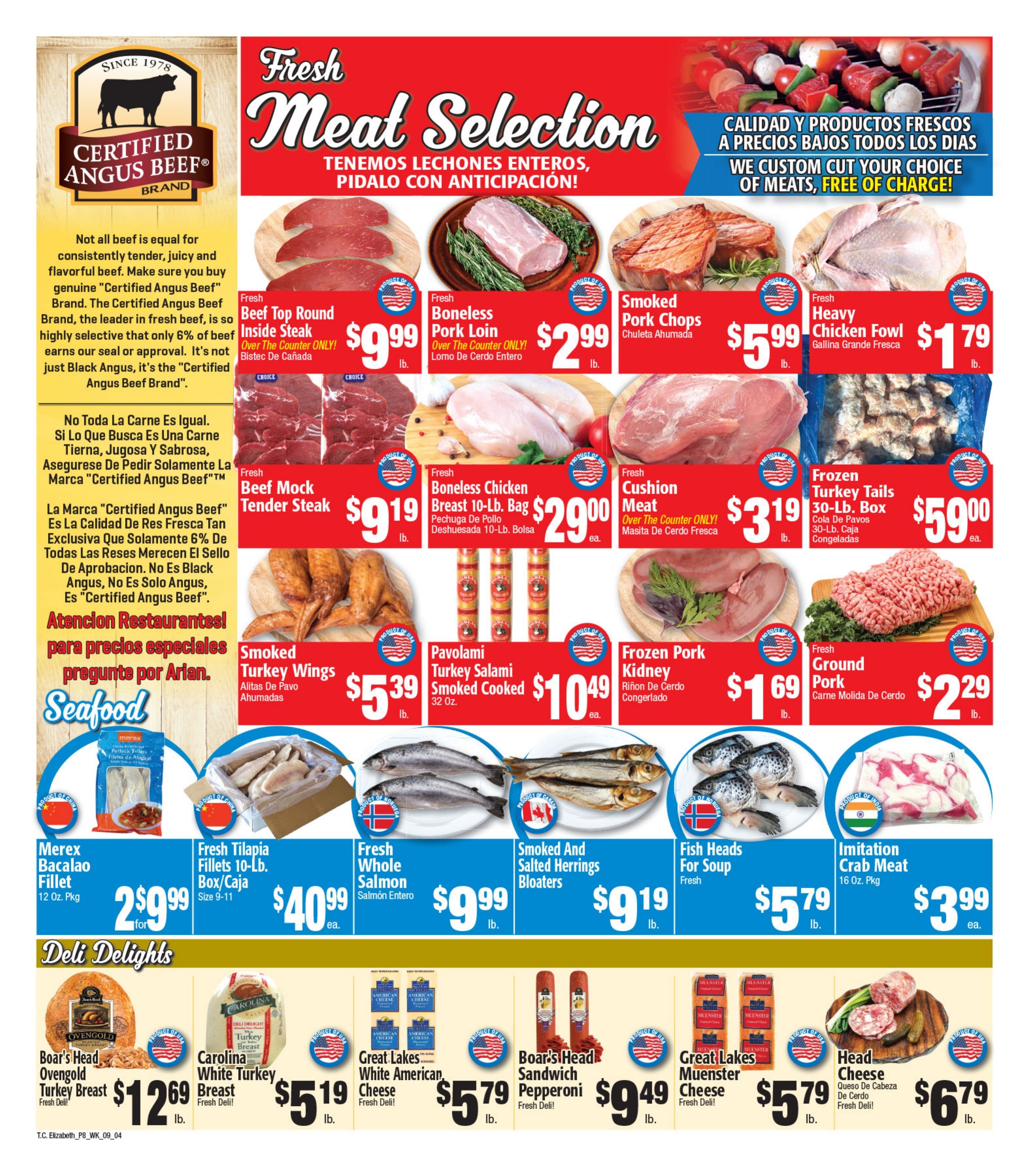 Twin City Supermarket (1016 Sherman Avenue, Elizabeth, NJ) Weekly Ad September 5 - 11, 2026