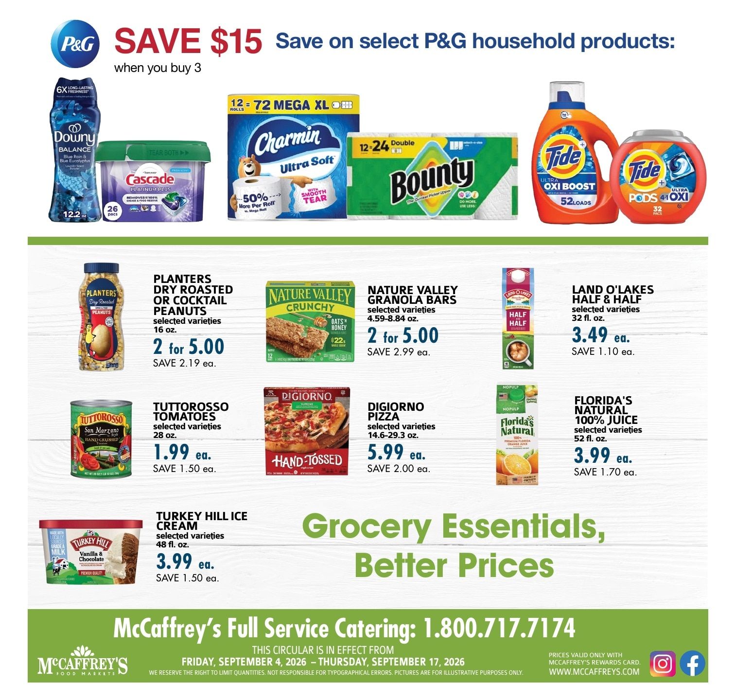 McCaffrey's Food Markets Weekly Ad September 4 - 17, 2026