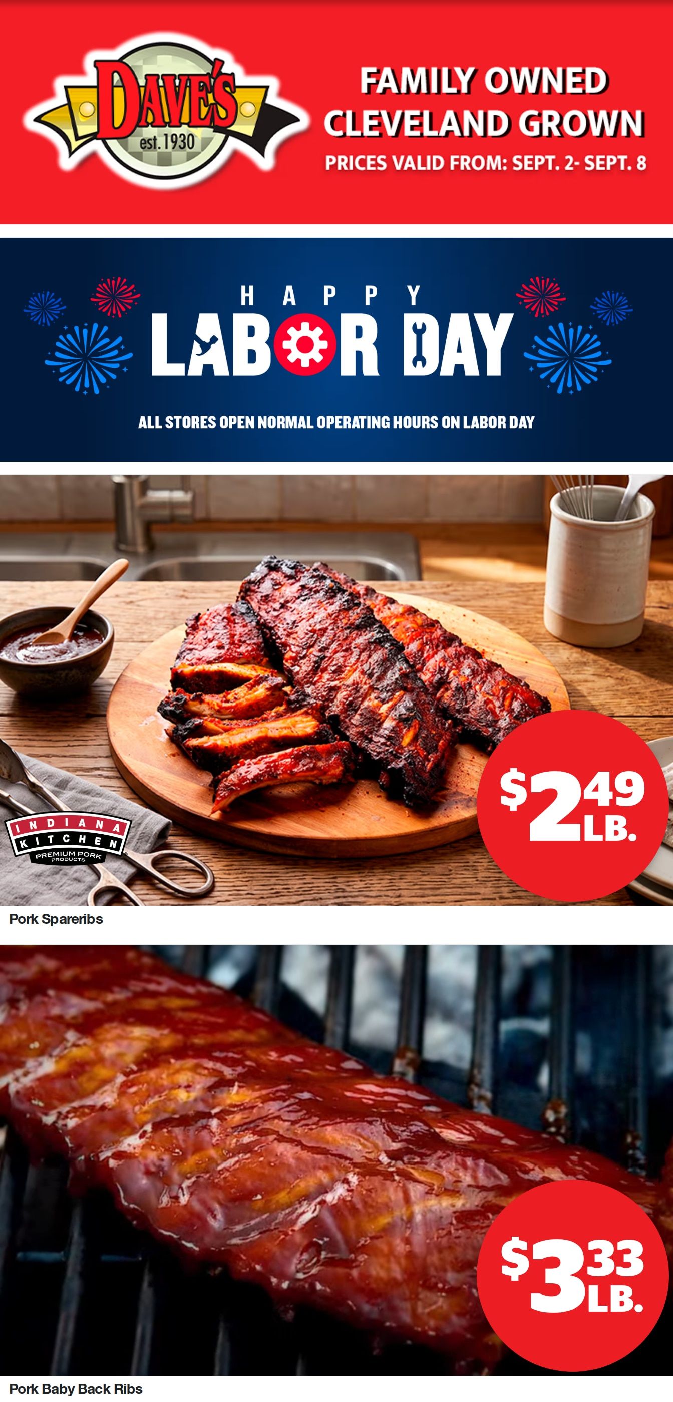 Dave's Markets Weekly Ad September 2 - 8, 2026