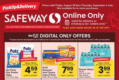 Safeway (Brentwood-Cheltenham Area, MD) Bonus Online Savings Weekly Ad August 28 - September 3, 2026