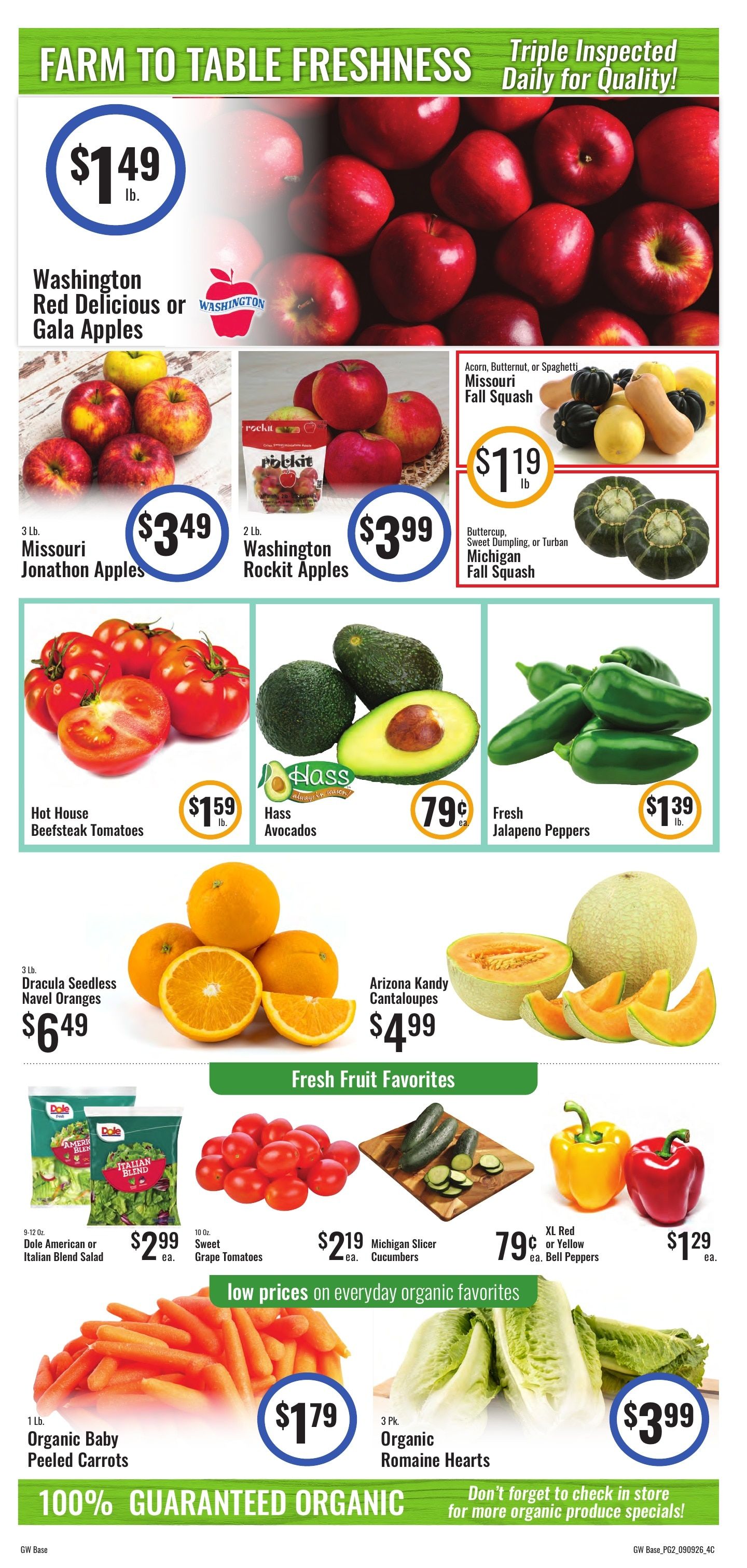 G&W Foods Farmers Market (Manila, AR) Weekly Ad September 9 - 22, 2026