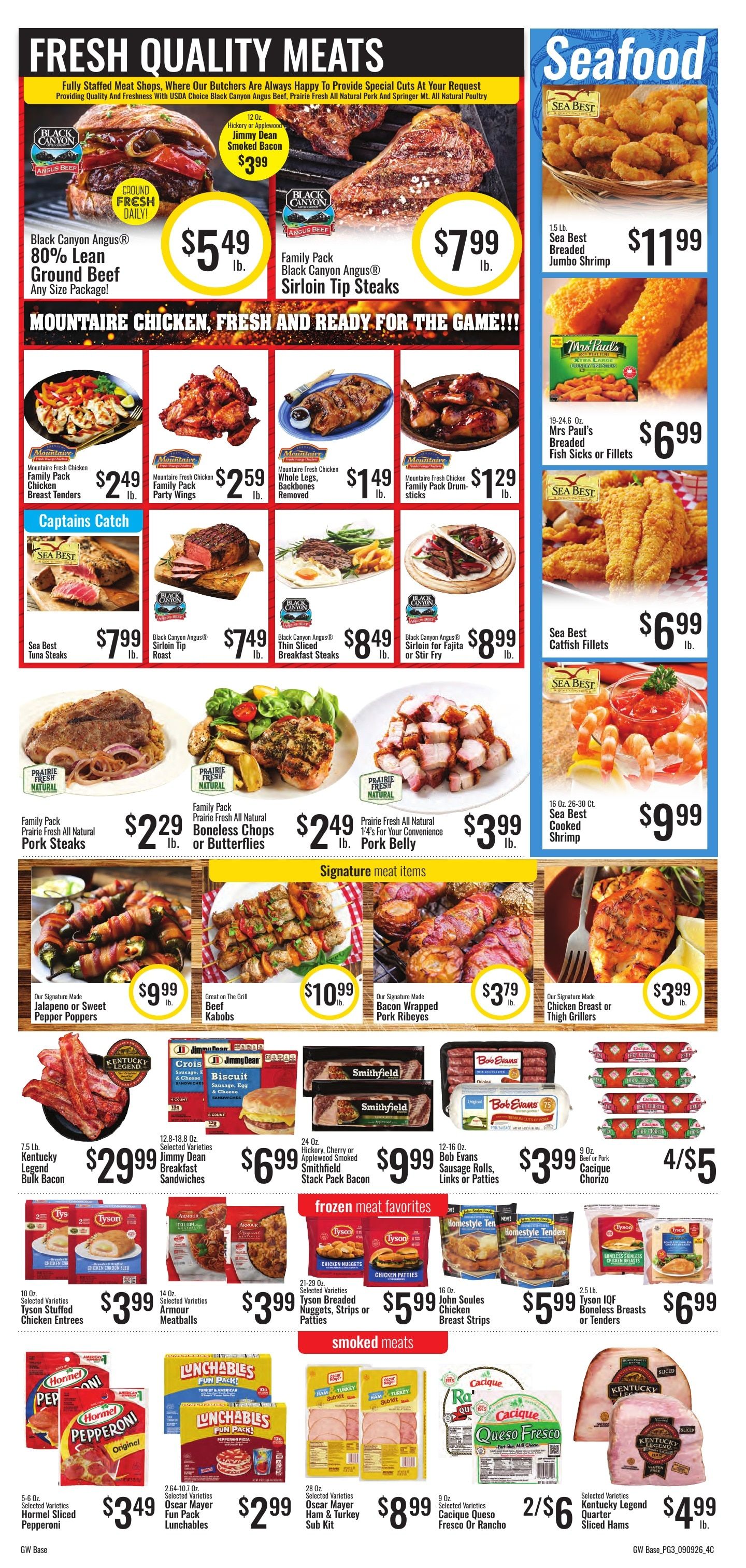 G&W Foods Farmers Market (Manila, AR) Weekly Ad September 9 - 22, 2026
