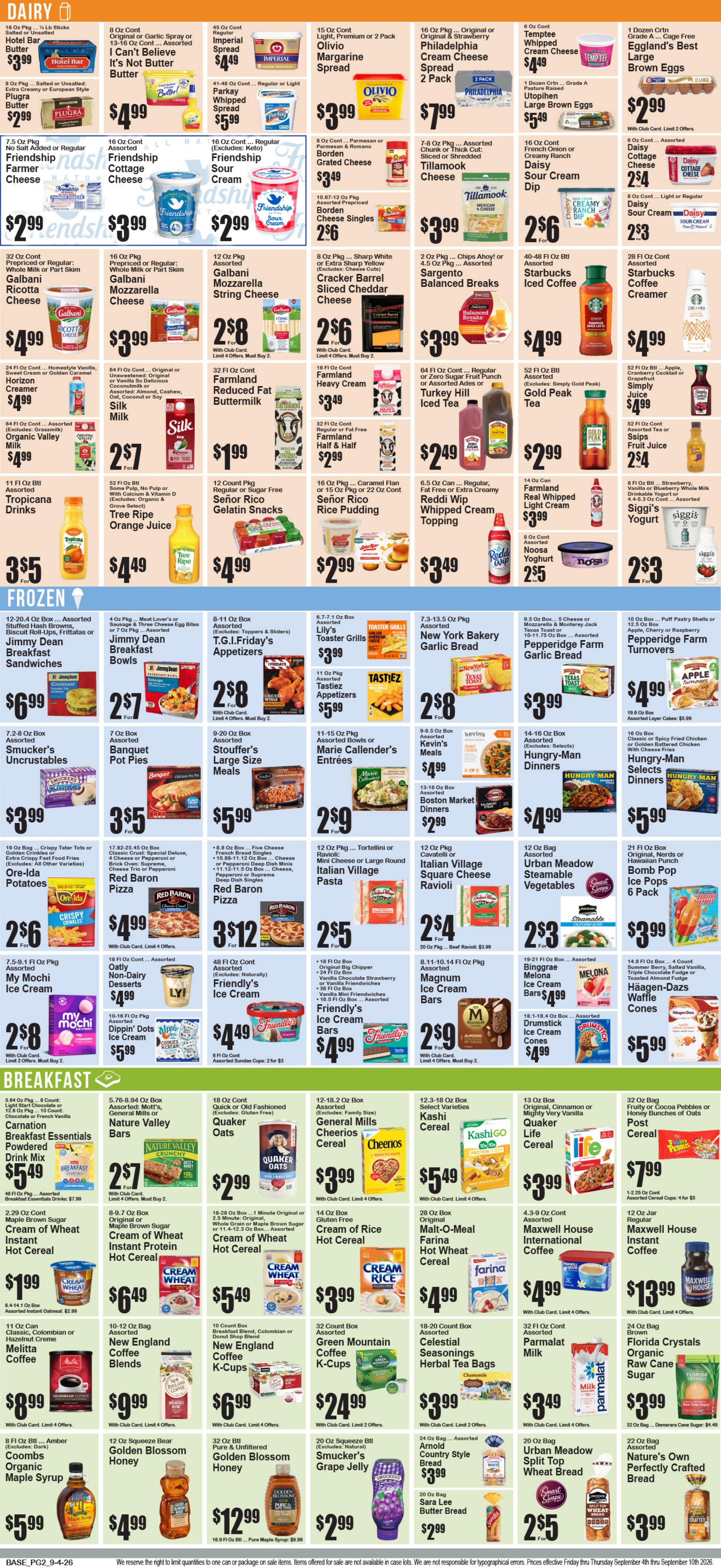 Food World Supermarket Weekly Ad September 4 - 10, 2026